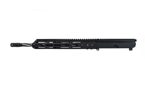.300 Blackout AR 15 Rifle Kit - 16" Stainless and Black Nitride Fluted Heavy Barrel, 1:8 Twist Rate with 12" M-Lok Handguard, Side-Charged 2