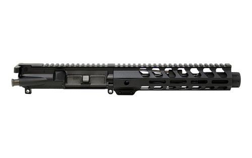 5.56 AR 15 Pistol Upper Assembly - 7" Nitride Barrel, 1:7 Twist Rate with 9" Lightweight MLOK Handguard
