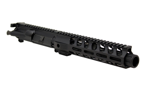 5.56 AR 15 Pistol Upper Assembly - 7" Nitride Barrel, 1:7 Twist Rate with 9" Lightweight MLOK Handguard
