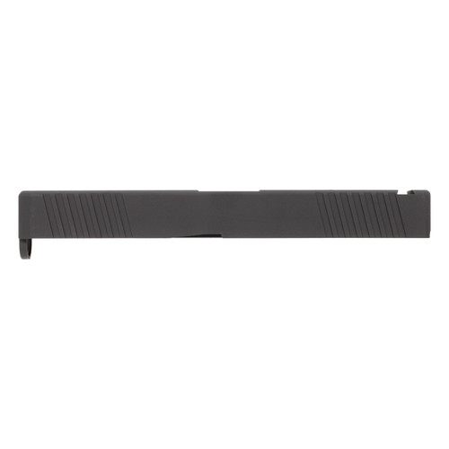 Complete Glock® 17 Compatible Slide w/ Front & Rear Serrations - Black w/ Stainless, Black, Threaded or Non-Threaded Barrel