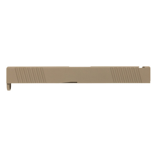 Glock® 17 Compatible FDE Slide w/ Front & Rear Serrations 1
