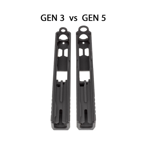 Glock® 19 Gen 5 Compatible Slide - LFA Elite - Black