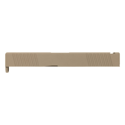 Glock® 19 Compatible Pistol Build Kit w/ FDE Front & Rear Serrated Slide 5