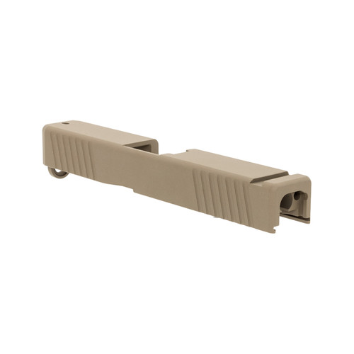 Glock® 19 Compatible FDE Slide w/ Front & Rear Serrations 2
