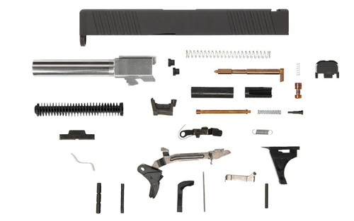 Glock® 19 Compatible Pistol Build Kit w/ Front & Rear Serrated Slide 2