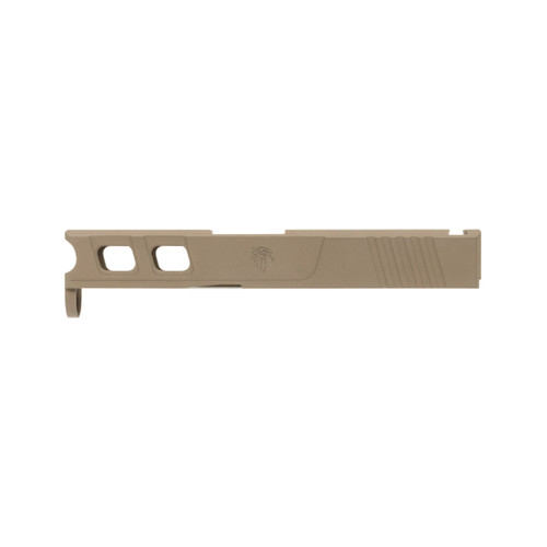 Complete Glock® 43 Compatible Slide (LFA Elite), FDE w/ Black or Stainless Barrel