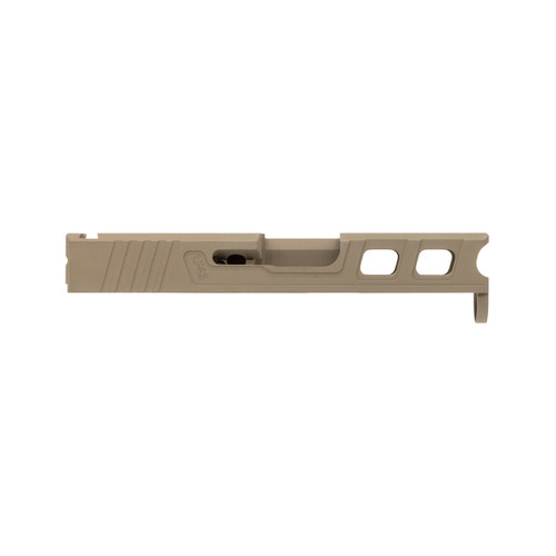 Complete Glock® 43 Compatible Slide (LFA Elite), FDE w/ Black or Stainless Barrel