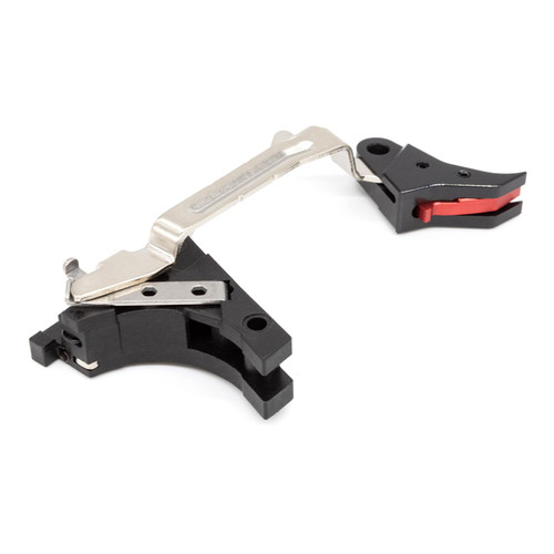 TF Tactical SPSR 'Lightning Tap' 2.0 Trigger - Black/Red Billet Trigger w/ Bar - Short Pull Short Reset - Glock® 19/17 Gen3 Compatible 2