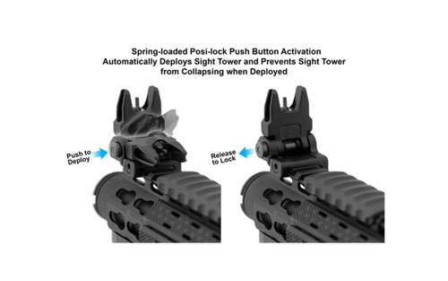UTG® AR15 Flip-up Front Sight - ACCU-SYNC®, Black 3